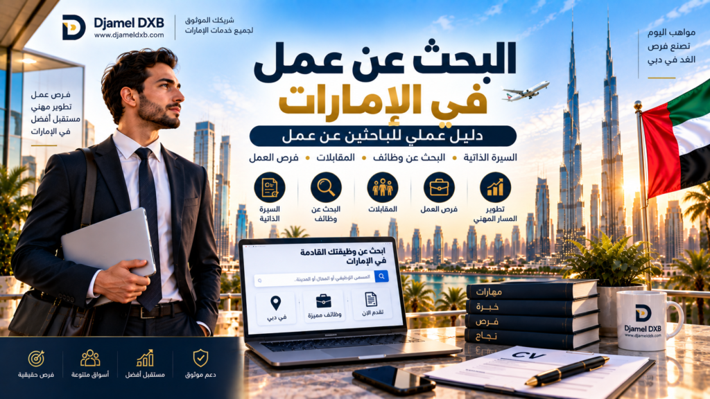 البحث عن عمل في الإمارات: دليل عملي للباحثين عن وظيفة